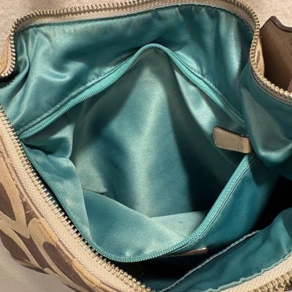 Coach Kristin Signature Op Art Sateen Hobo Shoulder Bag Y2K Aesthetic - Picture 14 of 16